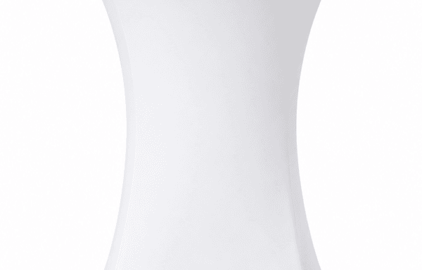 Housse blanche pour mange-debout 60 cm
