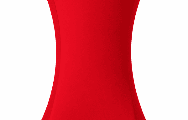 Housse rouge pour mange-debout 60 cm