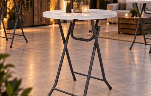 Mange-debout 84 cm – Table haute pliante pour événements