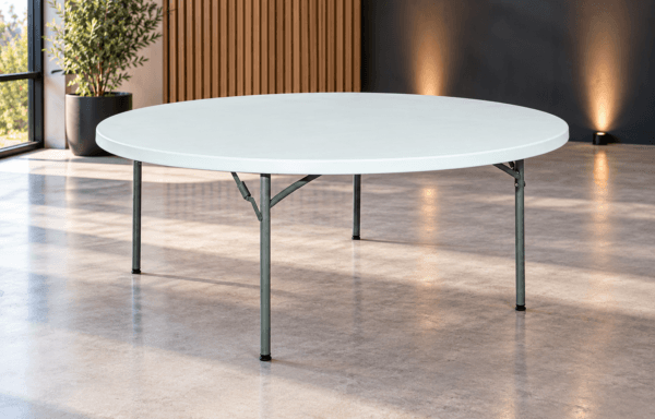Table ronde 178 cm – Table pliante pour 10 à 11 personnes